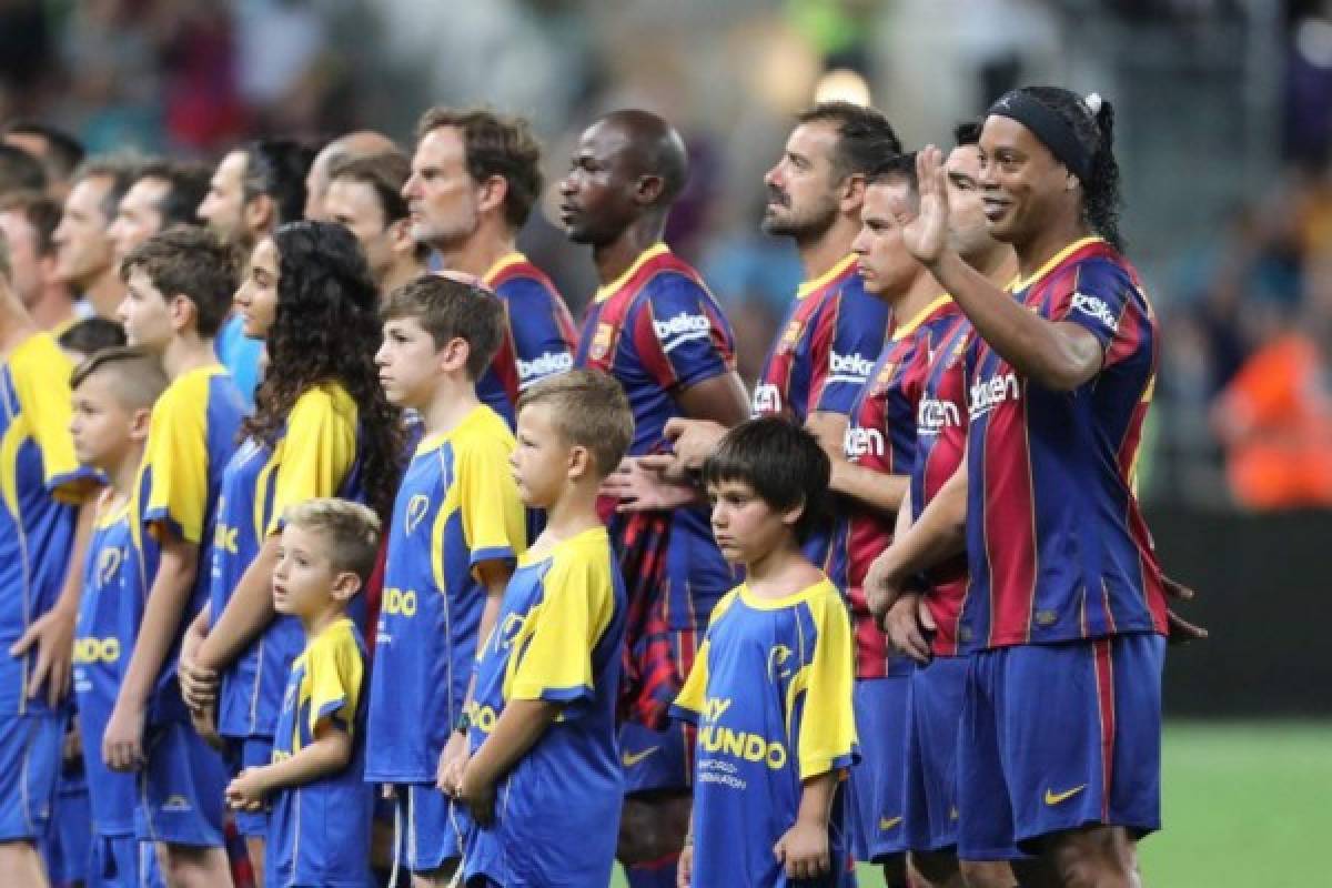¿Quién es el número siete merengue? Ronaldinho se robó el show, pero Real Madrid ganó el clásico de leyendas al Barcelona