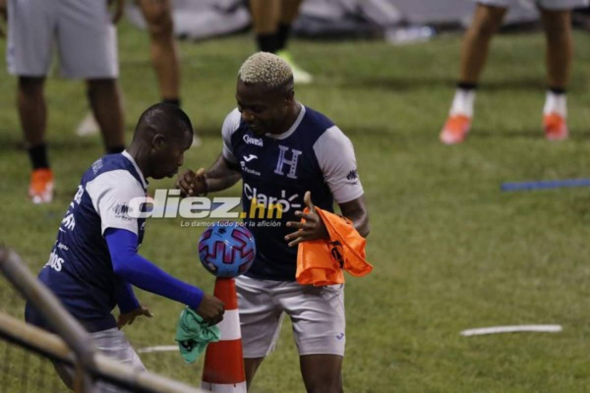 ¿Coito con un 4-3-3? Así fue el último entreno de Honduras antes del juego con Costa Rica