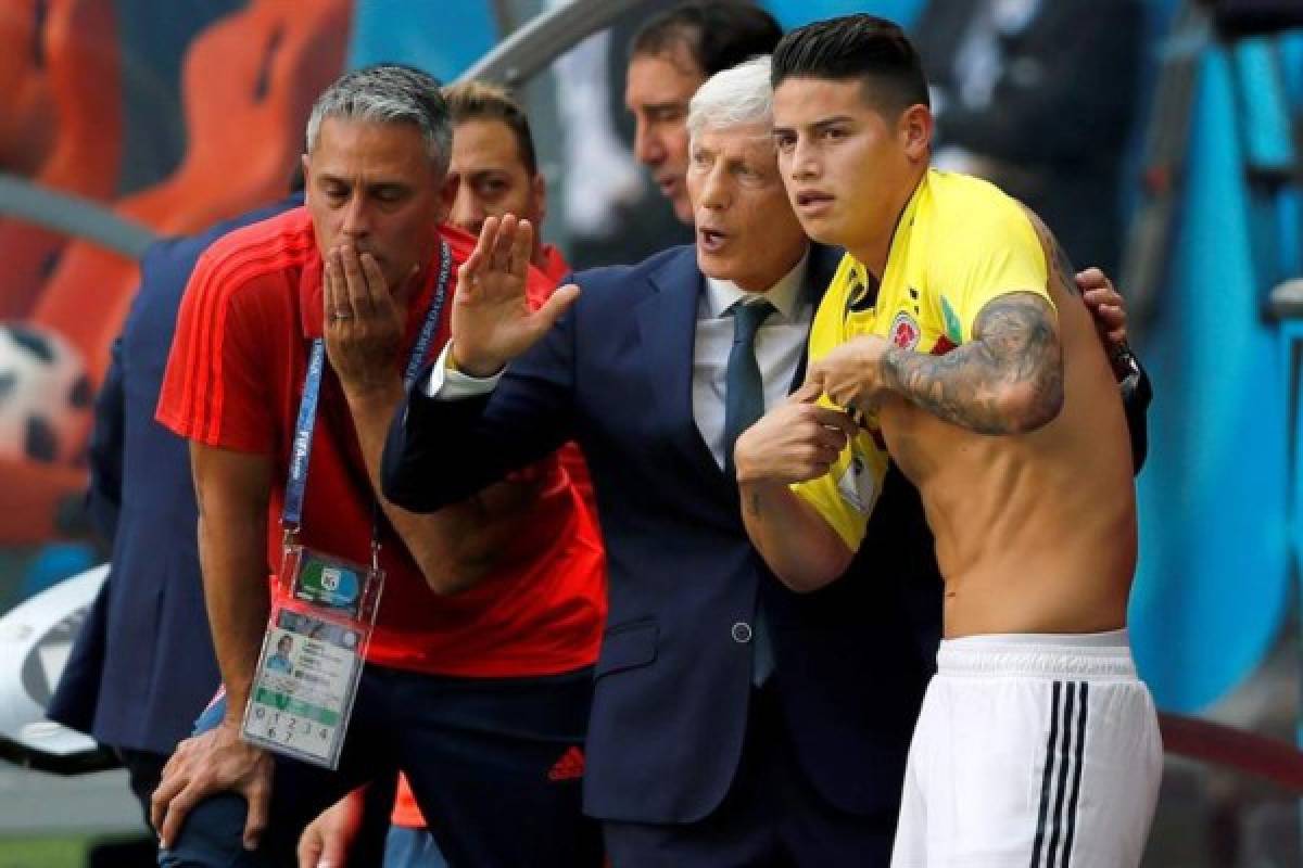 NO VISTE EN TV: El festejo de los japoneses y las caras tristes de los jugadores de Colombia