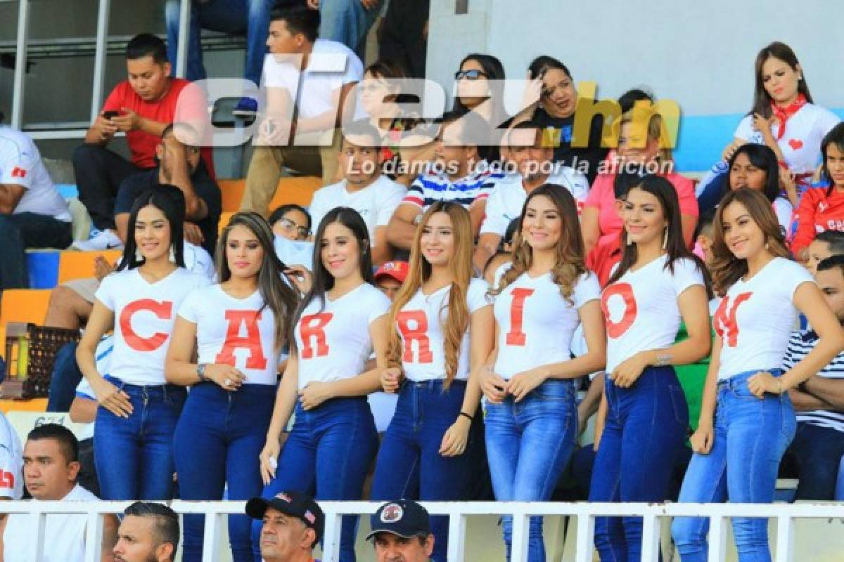 ¡QUÉ BELLAS! El lado más sexy del Olimpia-Platense en el estadio Nacional