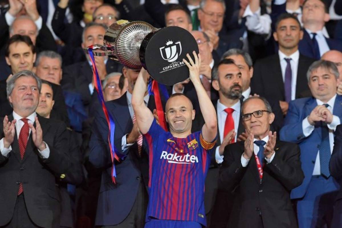 ¡Tristeza culé! Así fue la última final de Copa del Rey de don Andrés Iniesta con Barcelona