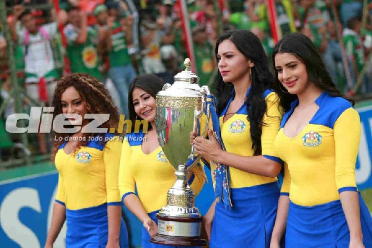 ¡BELLEZA! Las hermosas chicas que paralizaron la final -Marathón-Motagua