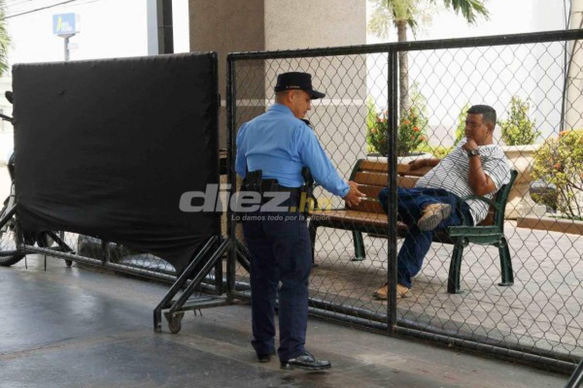 En fotos: La seguridad extrema para Motagua en San Pedro Sula