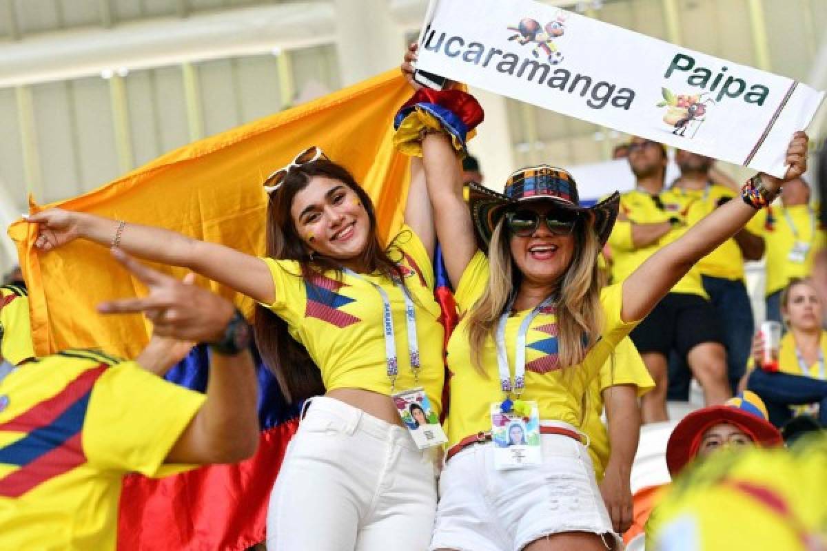 FOTOS: Las bellas chicas colombianas enamoran en el Mundial de Rusia