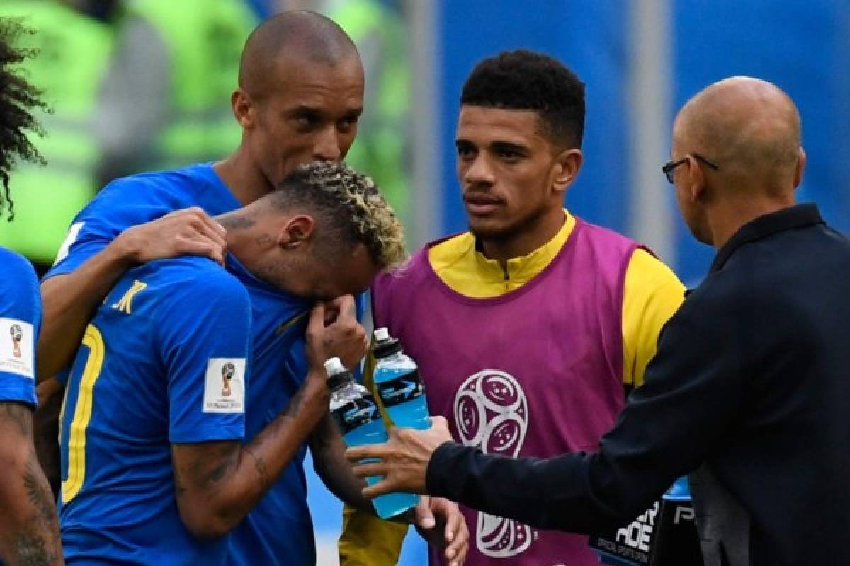 NO SE VIO POR TV: El llanto desconsolado de Neymar y la tristeza de los ticos en Rusia