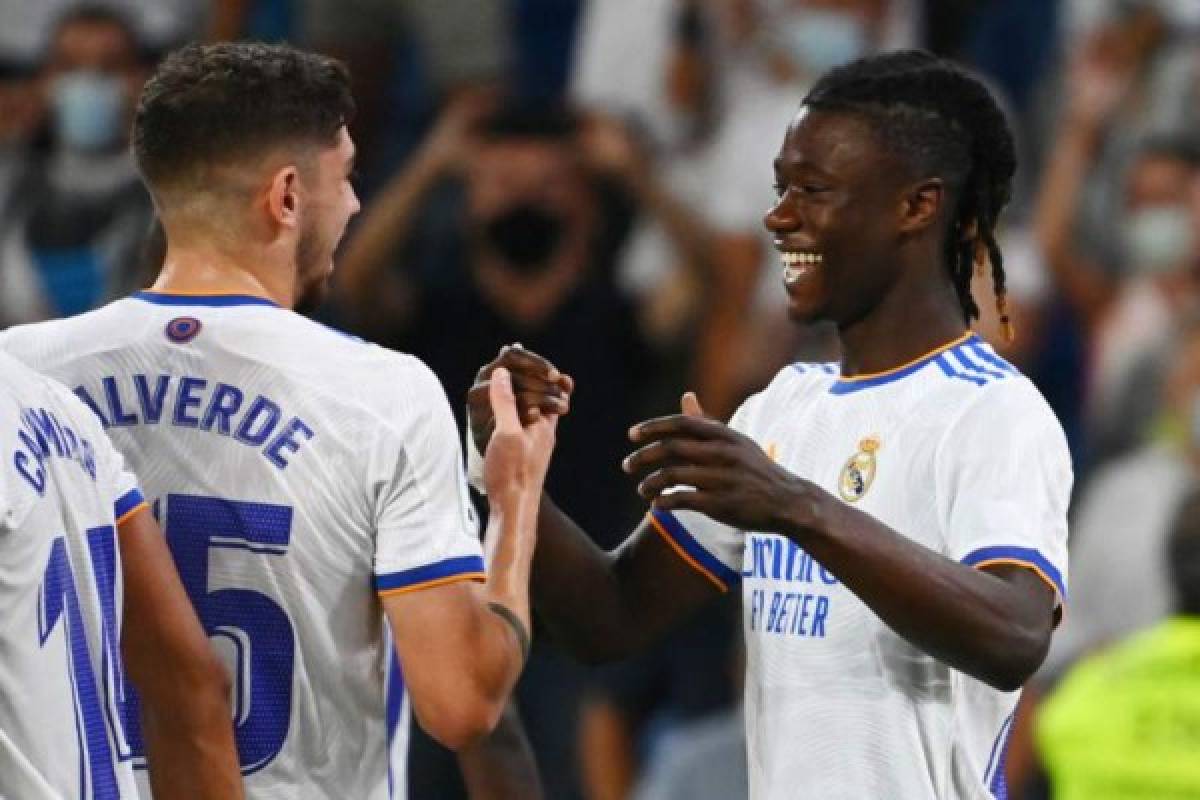 Debut soñado de Camavinga con la camisa del Real Madrid. Hizo el 4-2 ante el Celta.