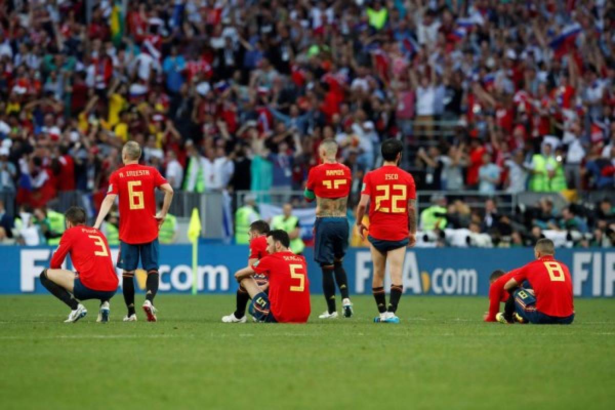 Las desgarradoras fotos de España tras ser eliminado del Mundial de Rusia 2018