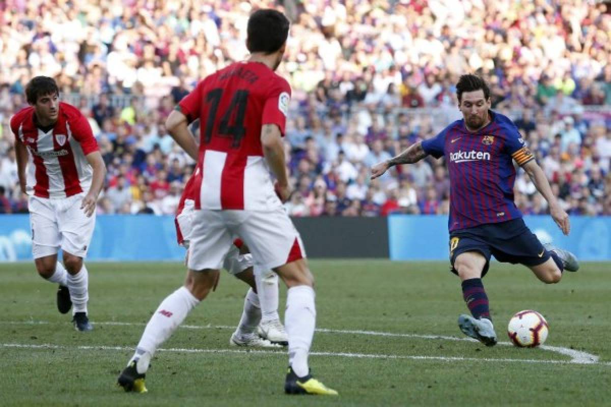 NO SE VIO EN TV: Messi perdió el control al final y el drama de Luis Suárez