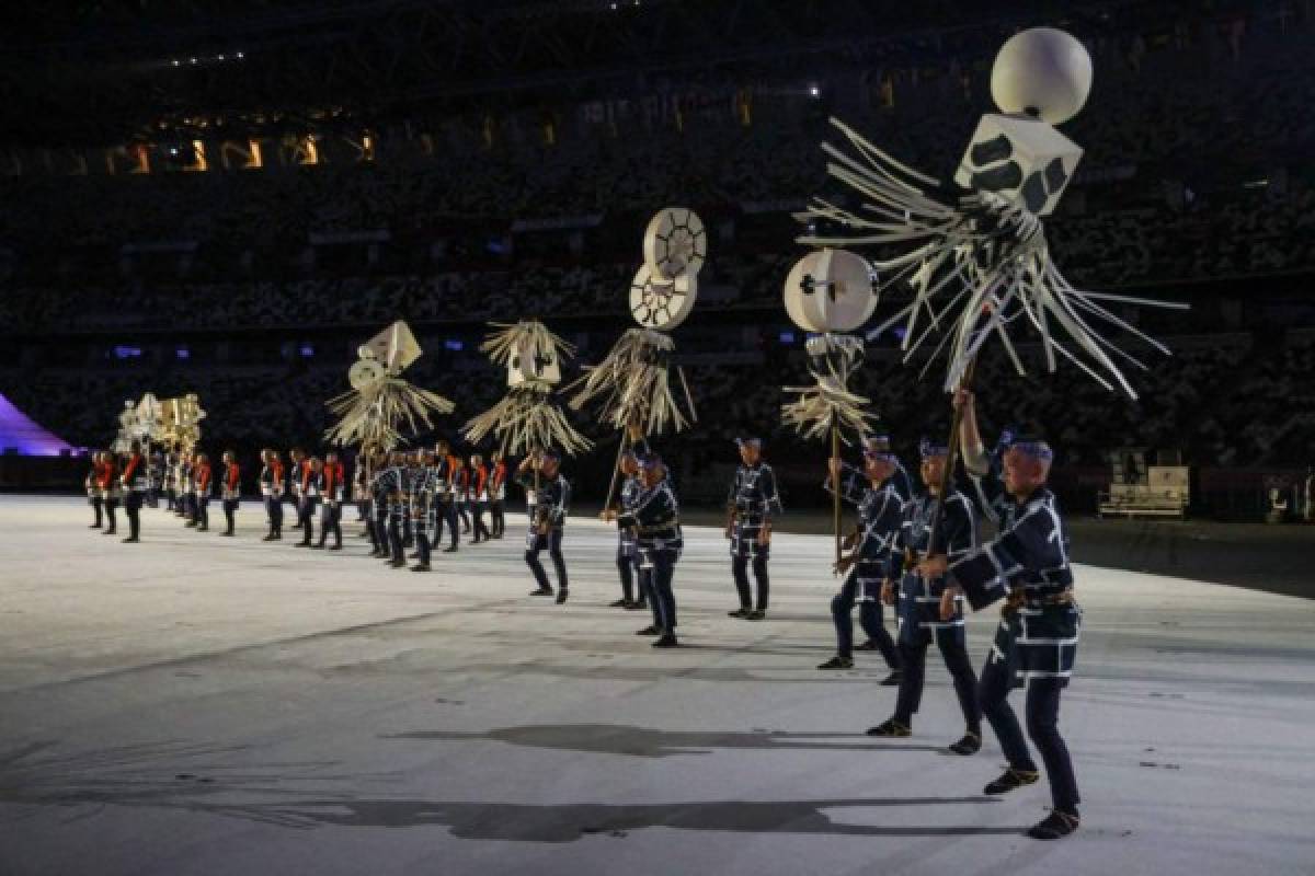 Con la delegación de Honduras: Las imágenes de la inauguración de los Juegos Olímpicos de Tokio 2021