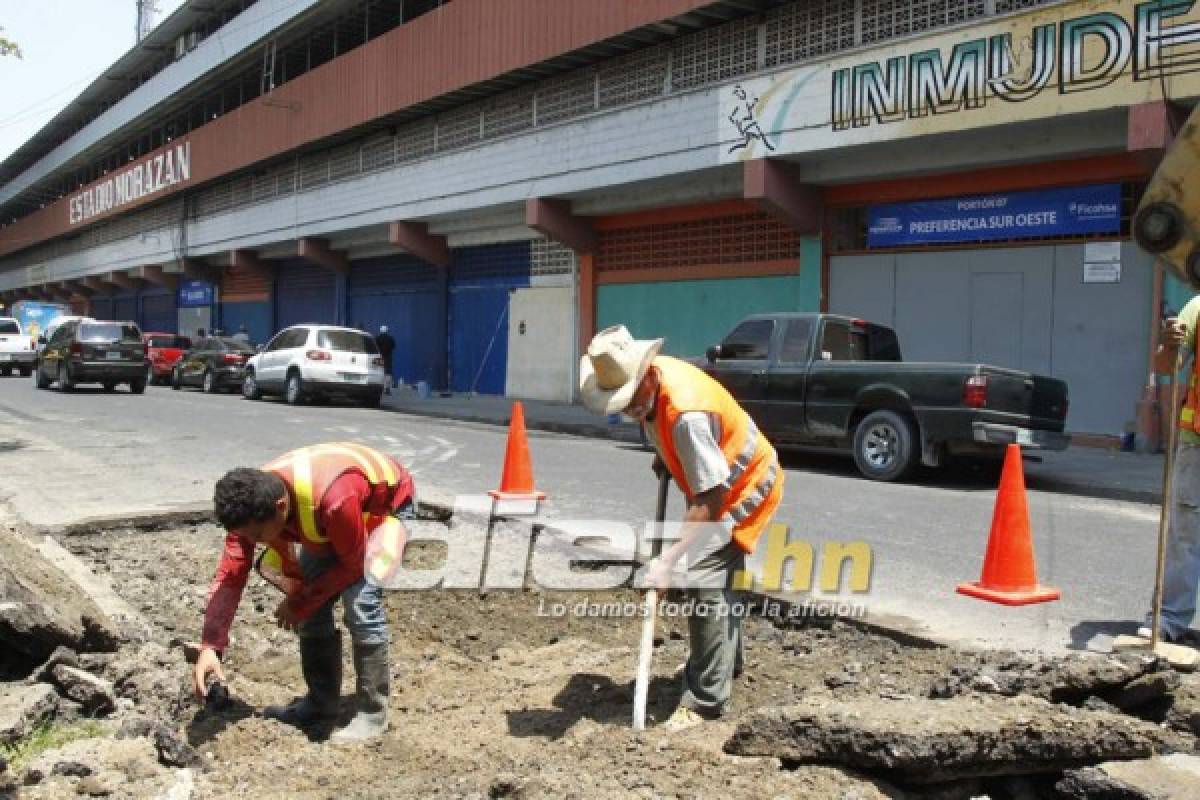 El ambiente en las afueras del Morazán a horas del Honduras-Costa Rica