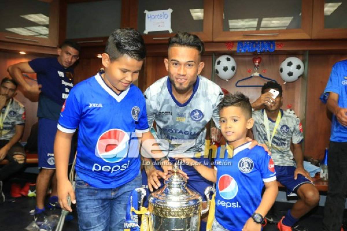 ¡A LO GRANDE! Así festejó Motagua en la intimidad su copa 15