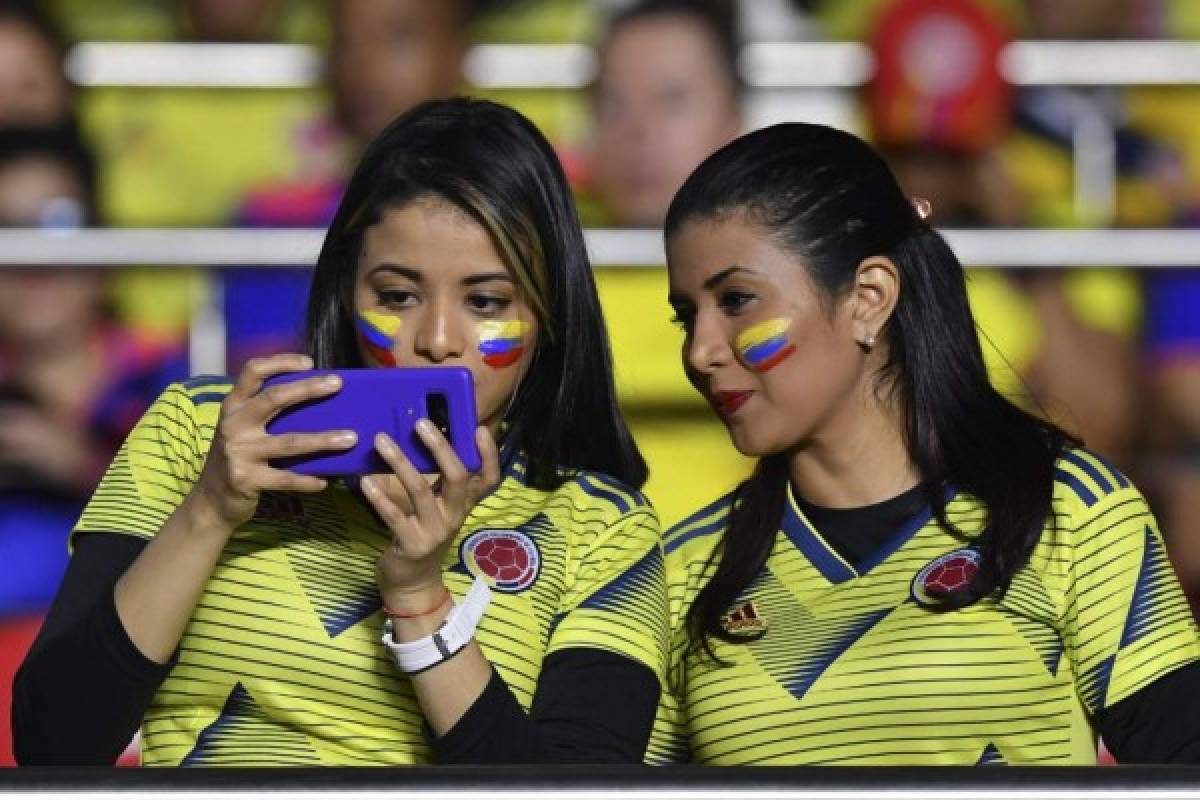 ¡Muñecas! Colombianas y aficionada qatarí enamoran en la Copa América 2019