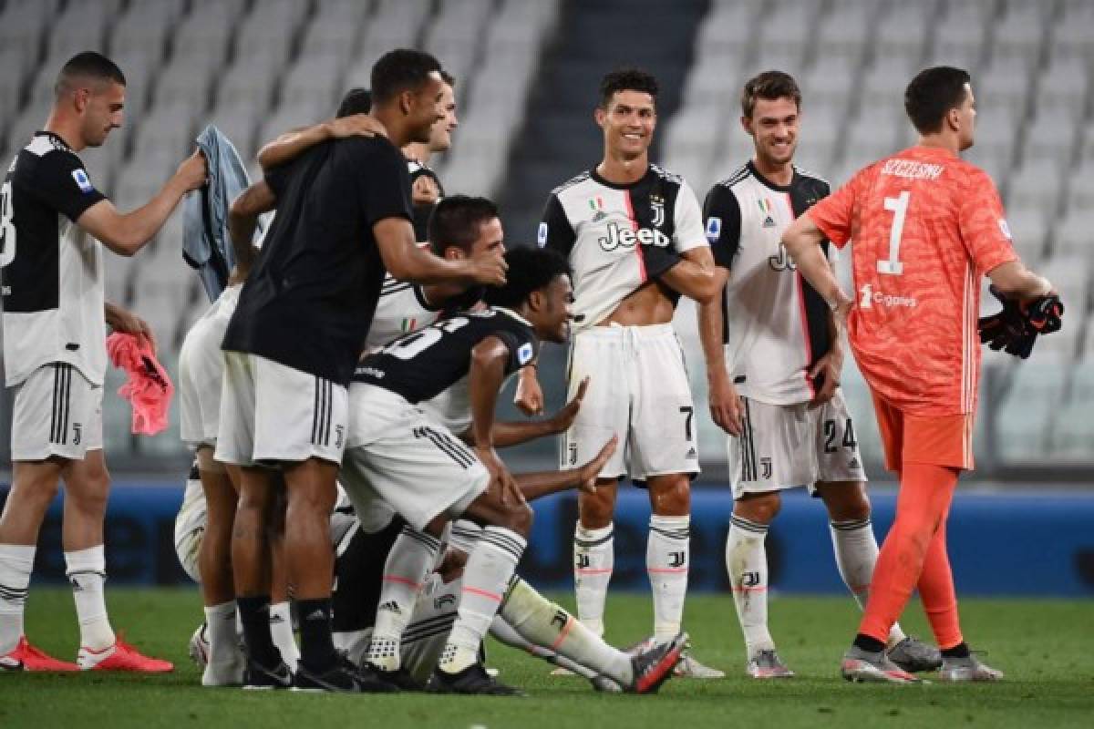 Cristiano en calzoncillos: la locura de la Juventus luego de quedarse con el título de la Serie A