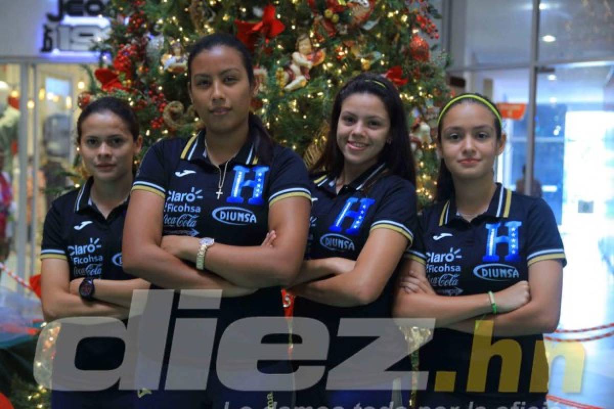 Chicas Sub20 de Honduras se relajan en centro comercial de San Pedro Sula