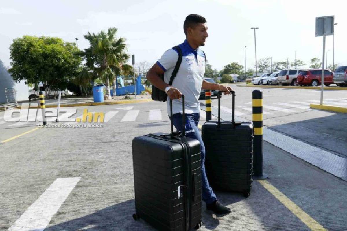 FOTOS: Jugadores de Selección de Honduras llegan tristes tras goleada ante Brasil