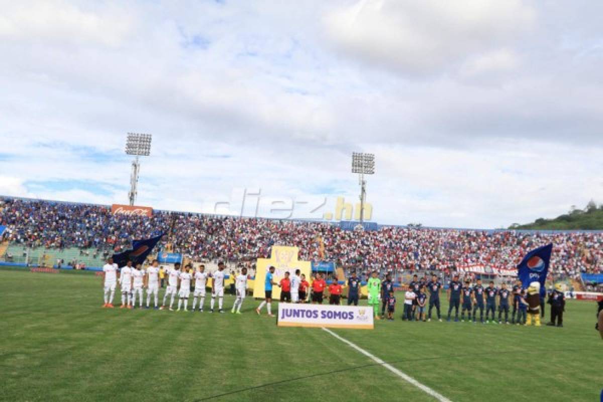 Final Motagua-Olimpia: No hubo lleno total y colorido en el Nacional