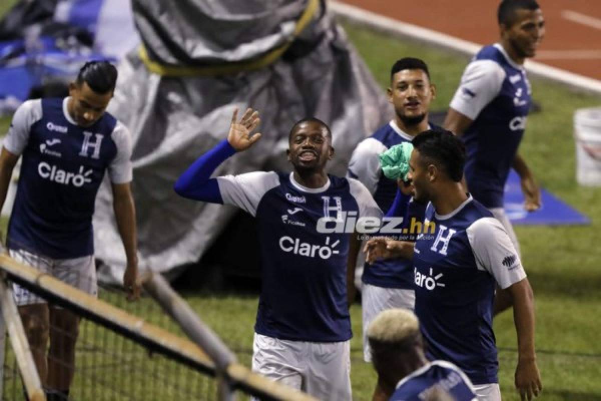 ¿Coito con un 4-3-3? Así fue el último entreno de Honduras antes del juego con Costa Rica