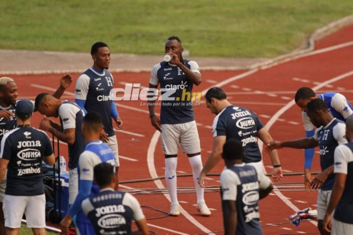 ¿Coito con un 4-3-3? Así fue el último entreno de Honduras antes del juego con Costa Rica