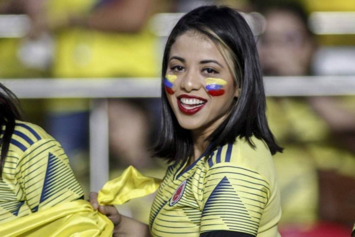 ¡Muñecas! Colombianas y aficionada qatarí enamoran en la Copa América 2019