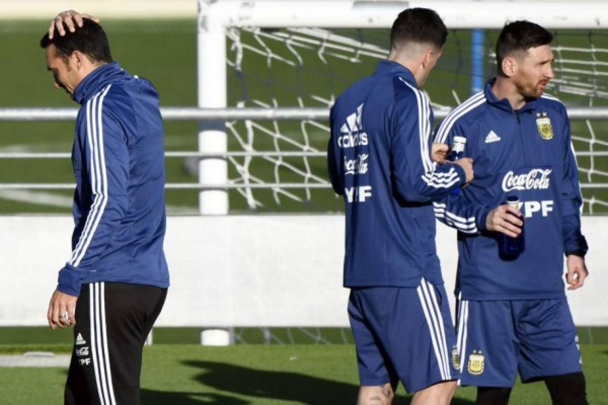 FOTOS: Así fue el primer entrenamiento de Messi en su regreso a la selección de Argentina