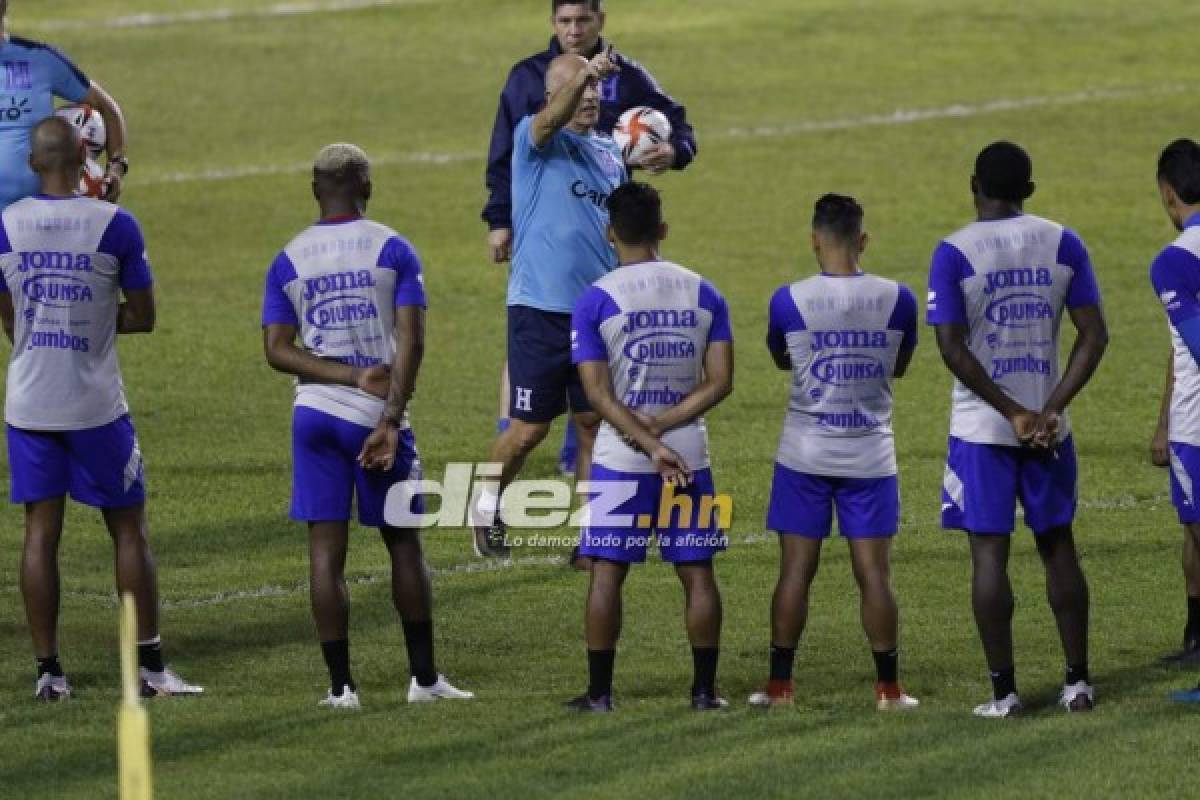 Con cuatro legionarios y los cañoneros del Vida: así fue el primer entrenamiento de Honduras en el Estadio Olímpico