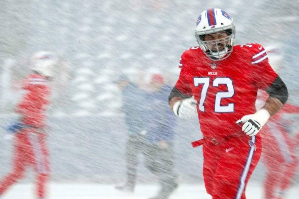 La impresionante nevada en el partido de la NFL