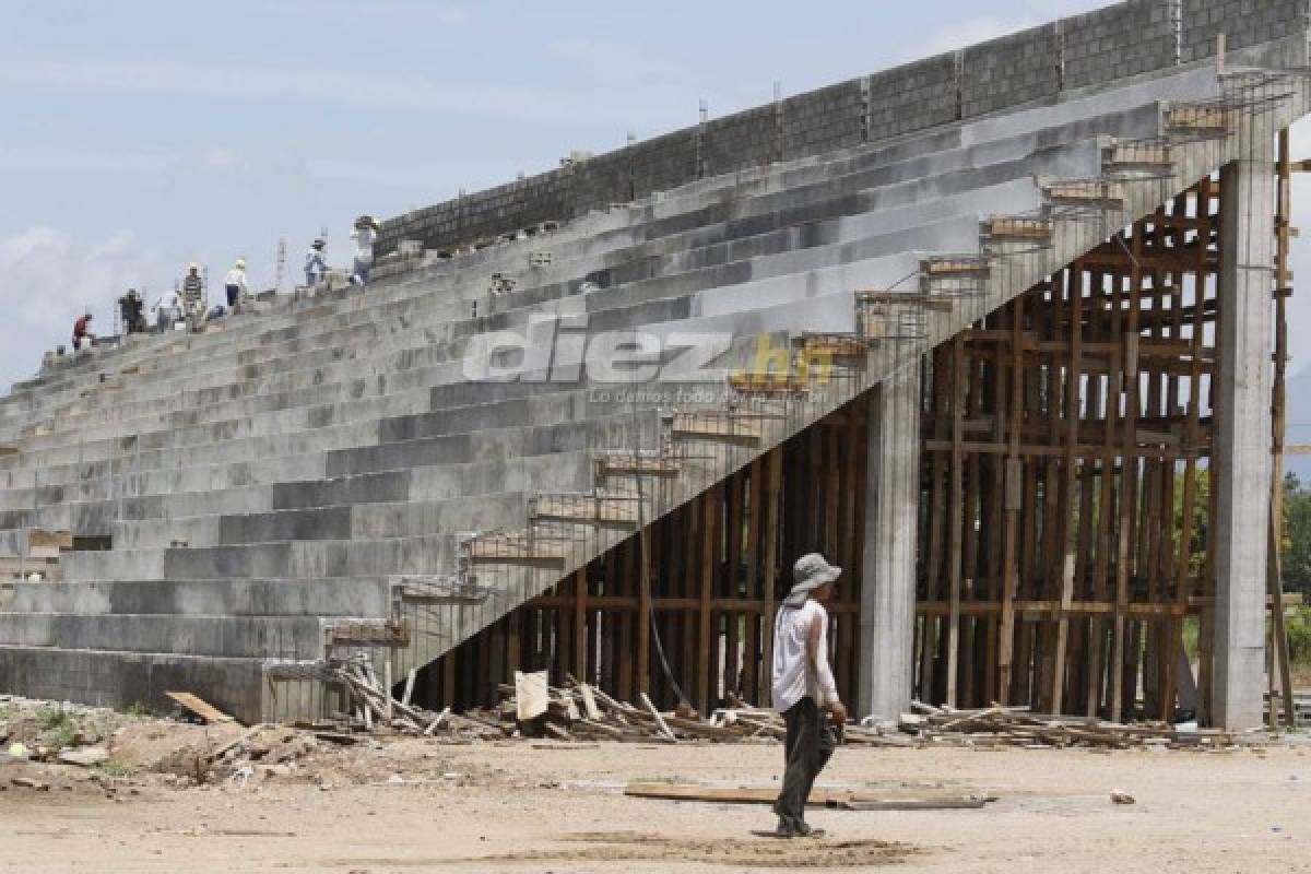 ¡Una joya! Así avanzan los trabajos del estadio del Parrillas One