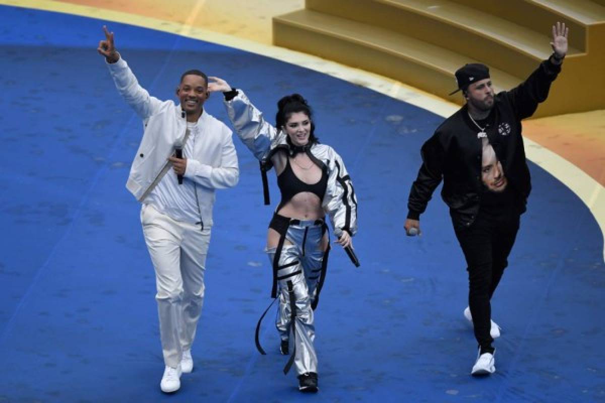 Nicky Jam, Will Smith y Ronaldinho se roban el show en final del Mundial Rusia 2018