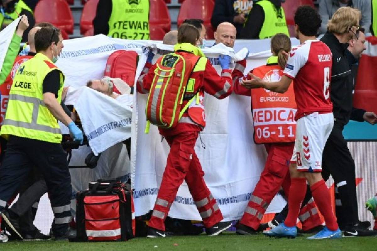 Esposa de Eriksen se descontrola tras ver al futbolista tendido en el suelo; el hermoso gesto de Lukaku