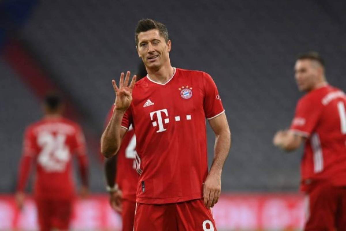 Lewandowski salva al Bayern Múnich con cuatro goles en la Bundesliga