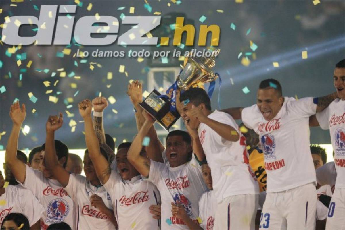 ¡Olimpia celebra su copa 29 de la Liga Nacional.