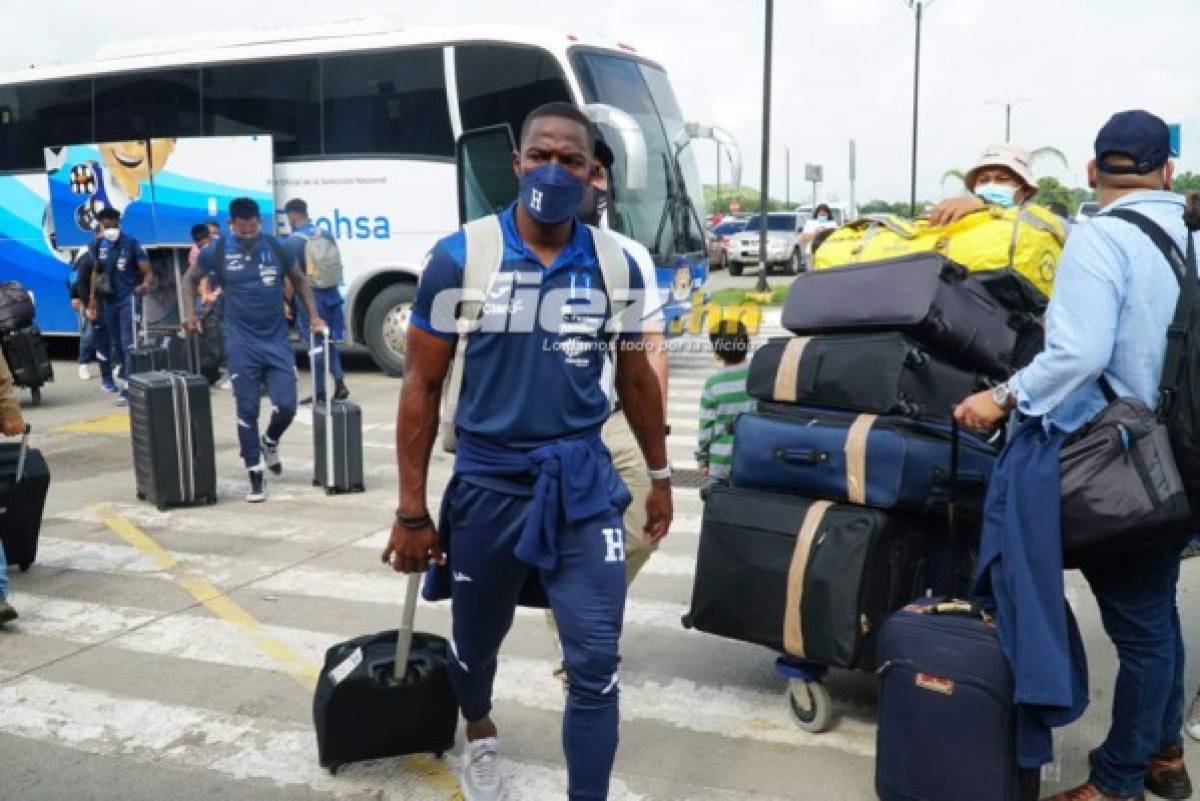 ¡Heridos! Las postales de la partida de la Honduras rumbo a Costa Rica para el juego del martes