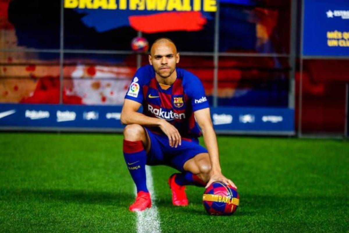 Así fue la presentación de Braithwaite con Barcelona: Sonrisas, magia y...¿es del Real Madrid?