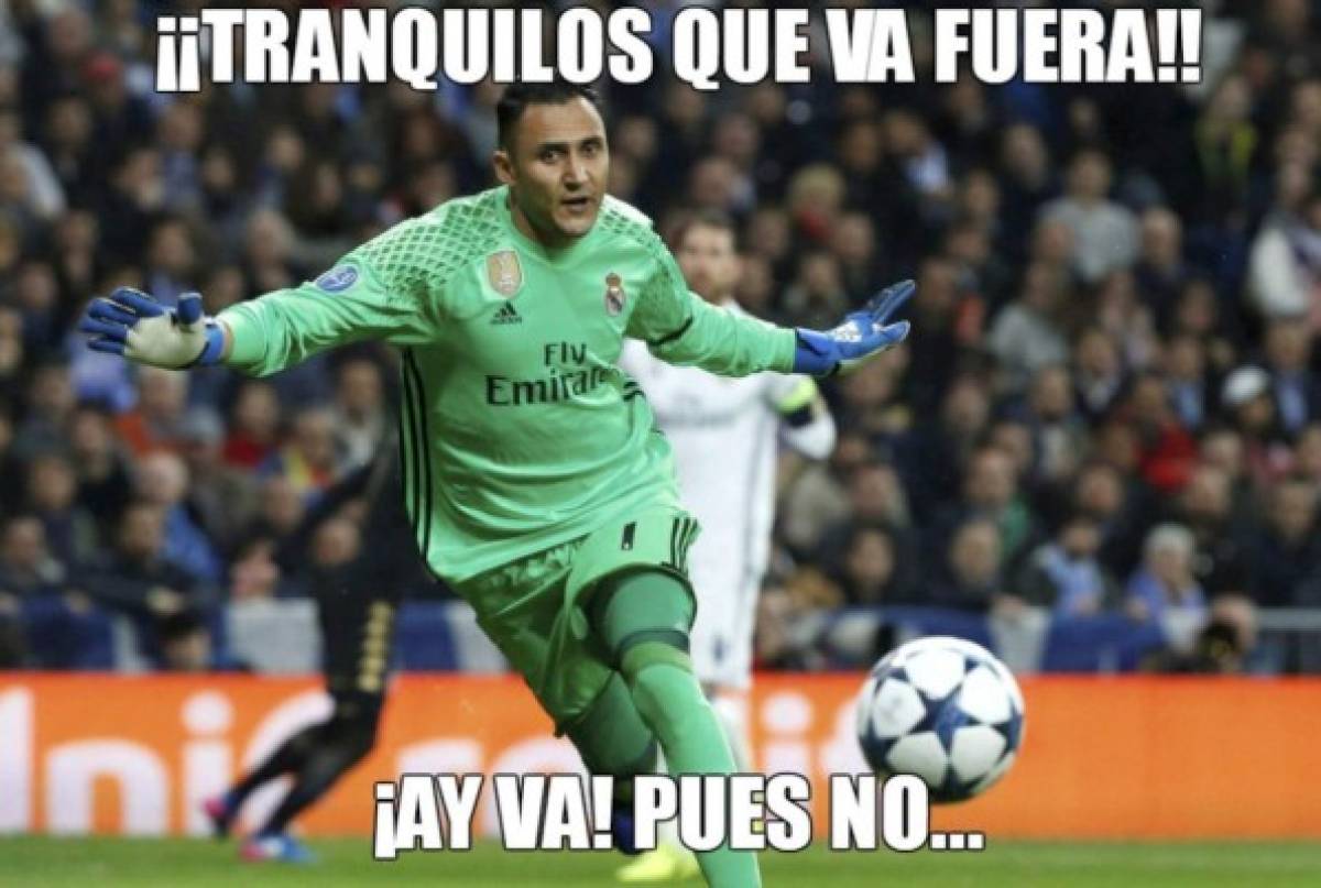 Keylor Navas no se ha escapado de los memes en el Real Madrid