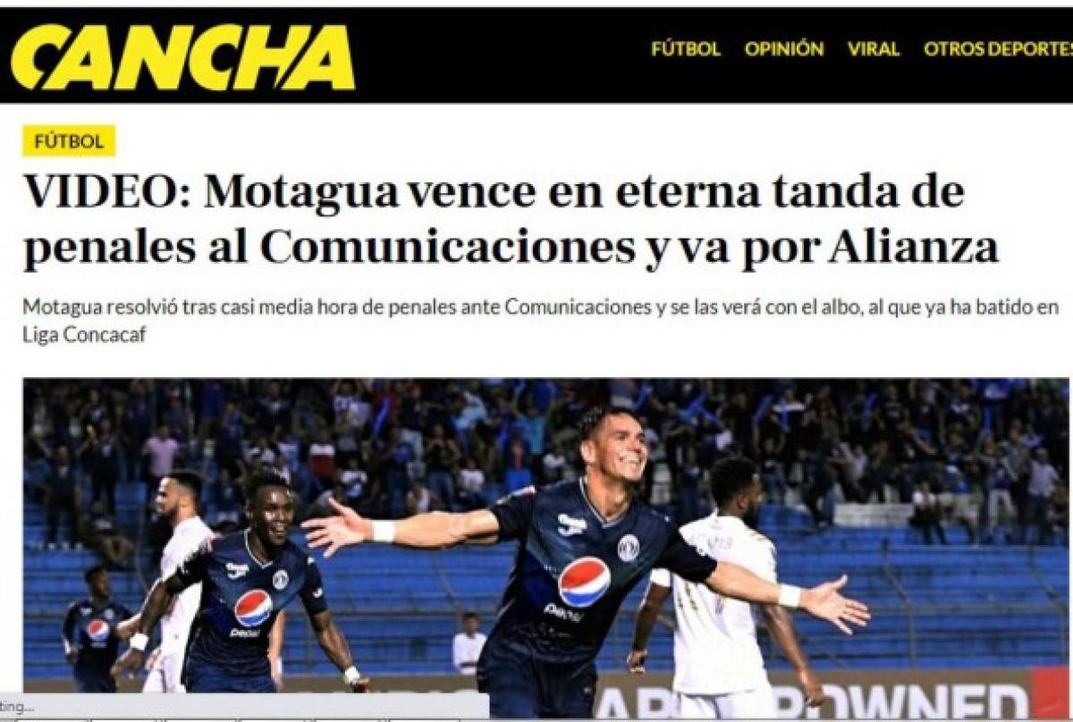 Insólito, asombro, récord: la prensa mundial se sorprende con tanda de penales entre Motagua y Comunicaciones