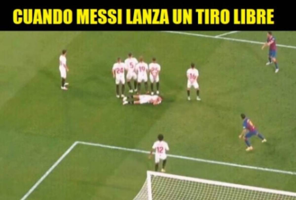 Messi y Barcelona, víctimas de los memes tras el sufrido empate ante el Sevilla en la liga española