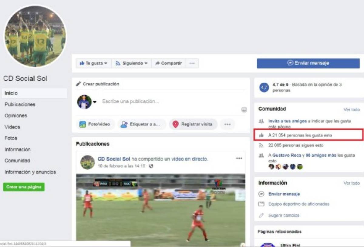 Los equipos de la Liga de Ascenso con más seguidores en su red social de Facebook