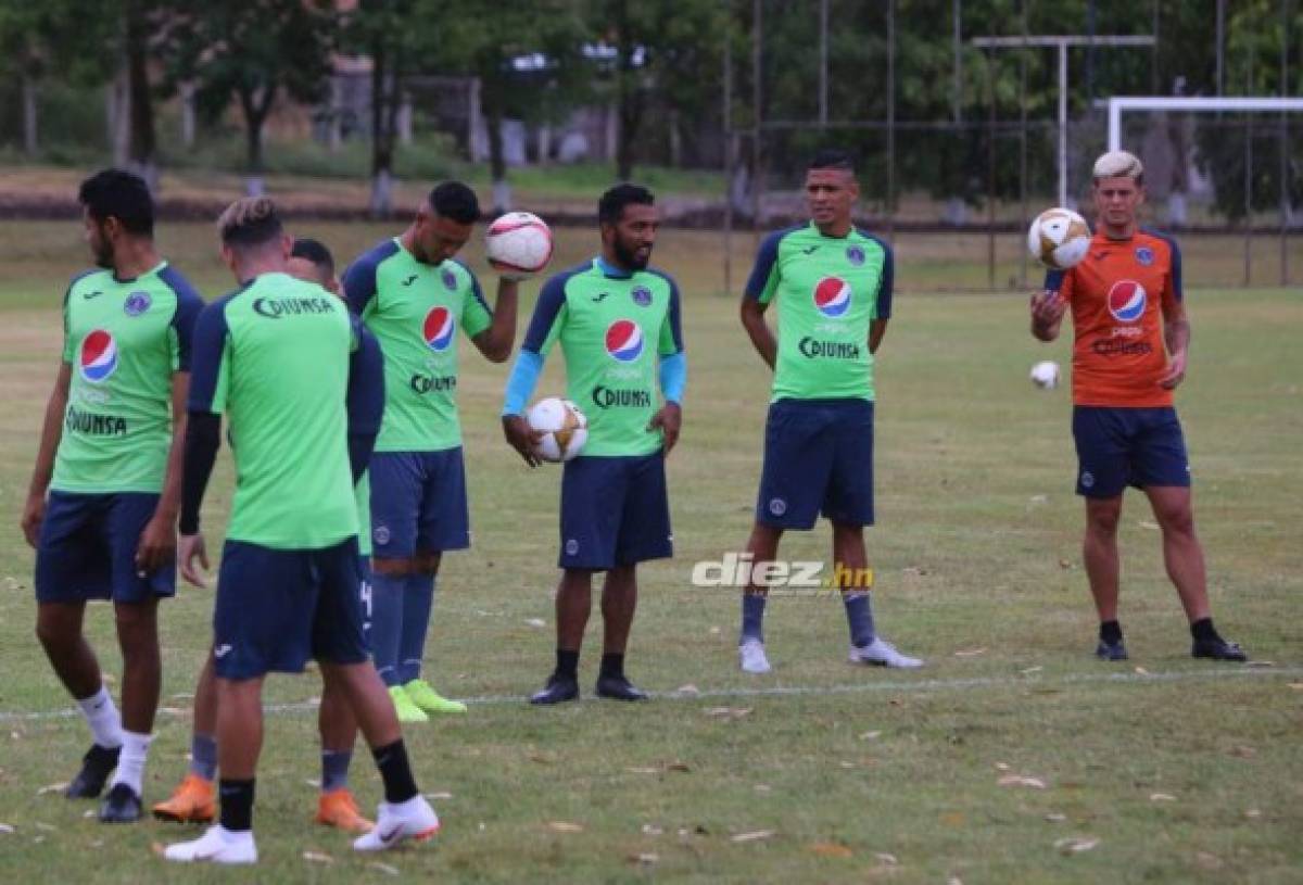 ¡En fotos! Presencia de Emilio Izaguirre y mucha concentración en el entreno de Motagua