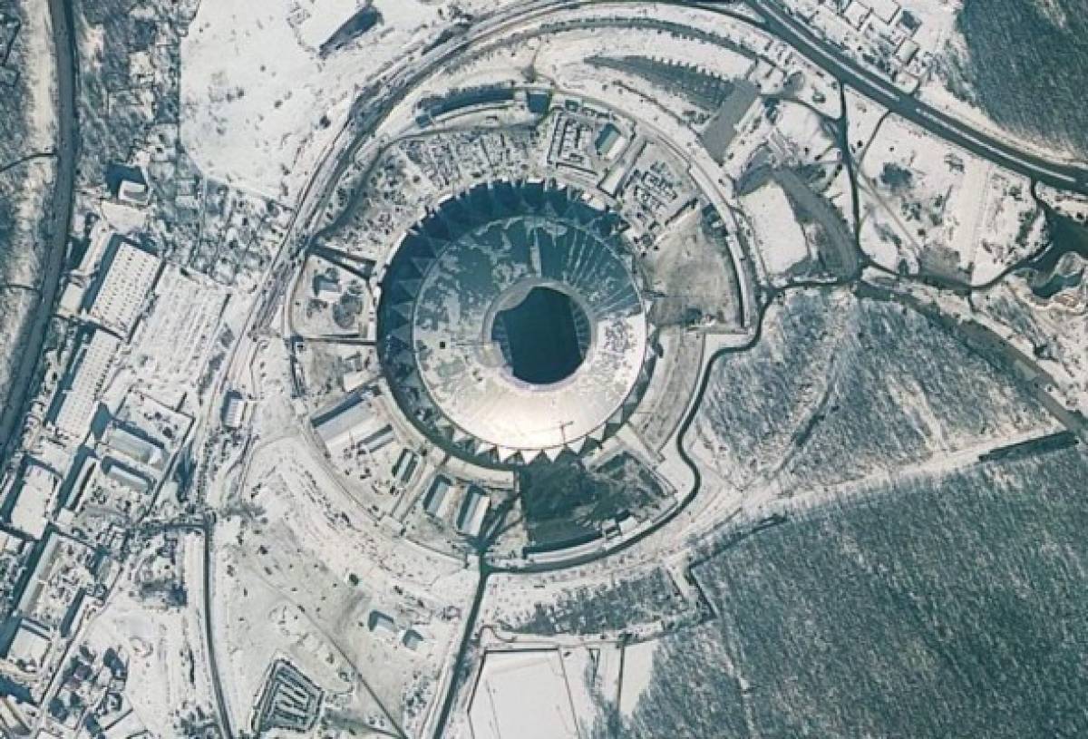 ¡Espectacular! Así se miran los 12 estadios del Mundial de Rusia 2018 desde el espacio