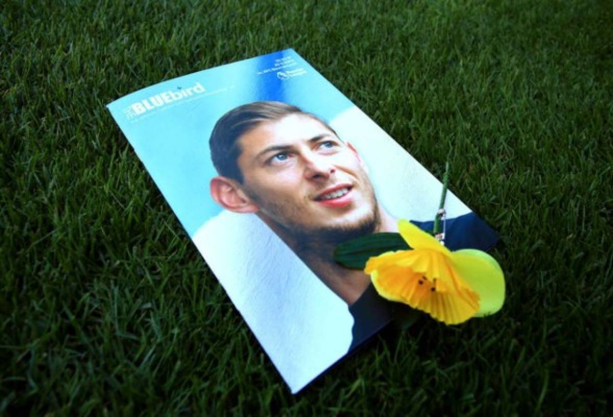 A view of the match day programme with an image of Emiliano Sala on the cover in remembrance during the Premier League match at the Cardiff City Stadium.