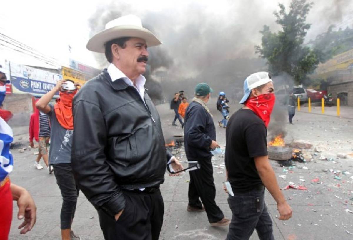 Bloqueos de calles y enfrentamientos dejan protestas en Honduras