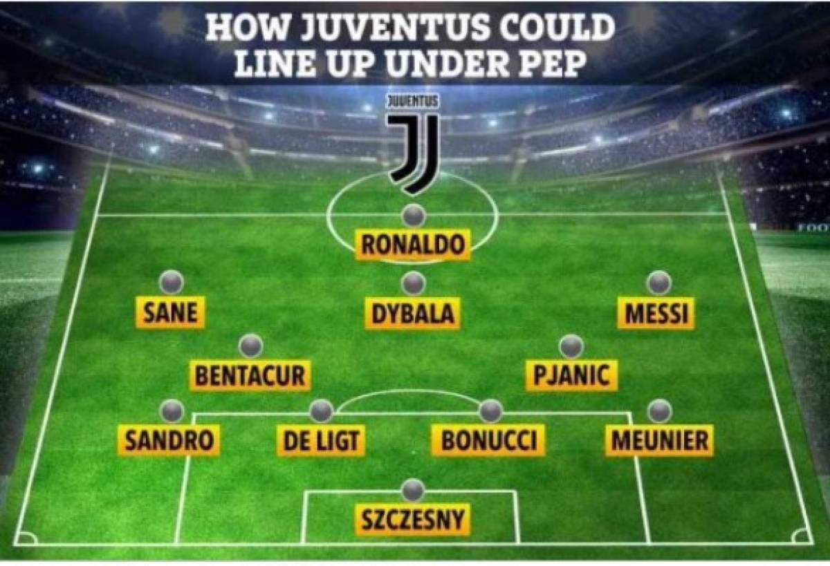 Sería histórico: El tremendo 11 que formaría Pep Guardiola en la Juventus para ganarlo todo