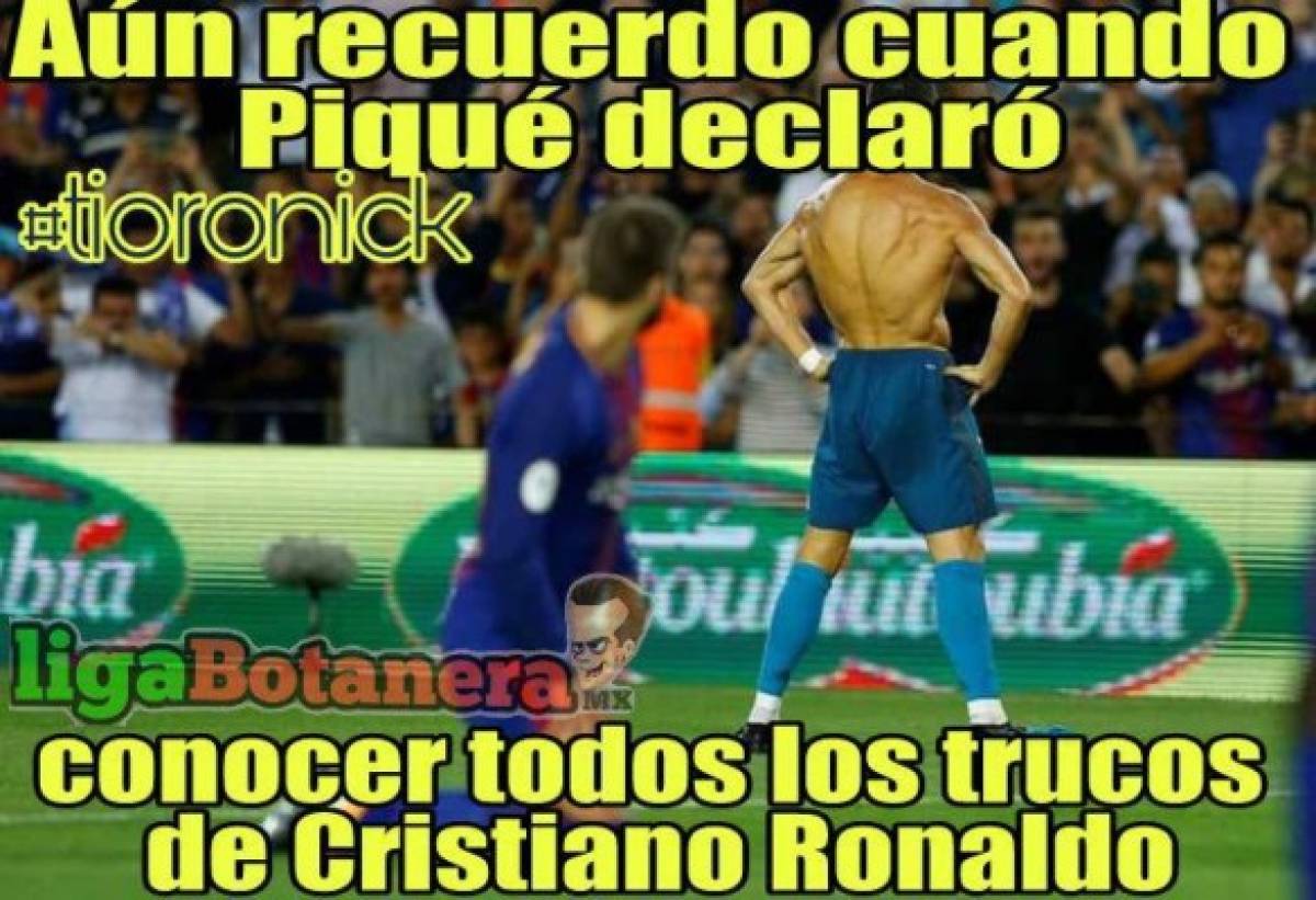 Los divertidos memes que dejó la celebración de CR7 ante Barcelona