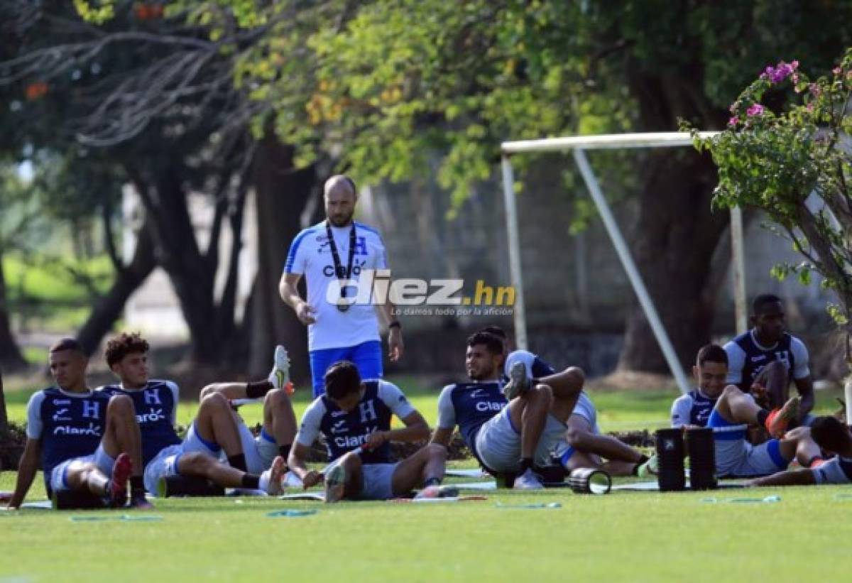 ¡Busitos y escondieron el 11! Las fotos del último entreno de Honduras antes de enfrentar a México