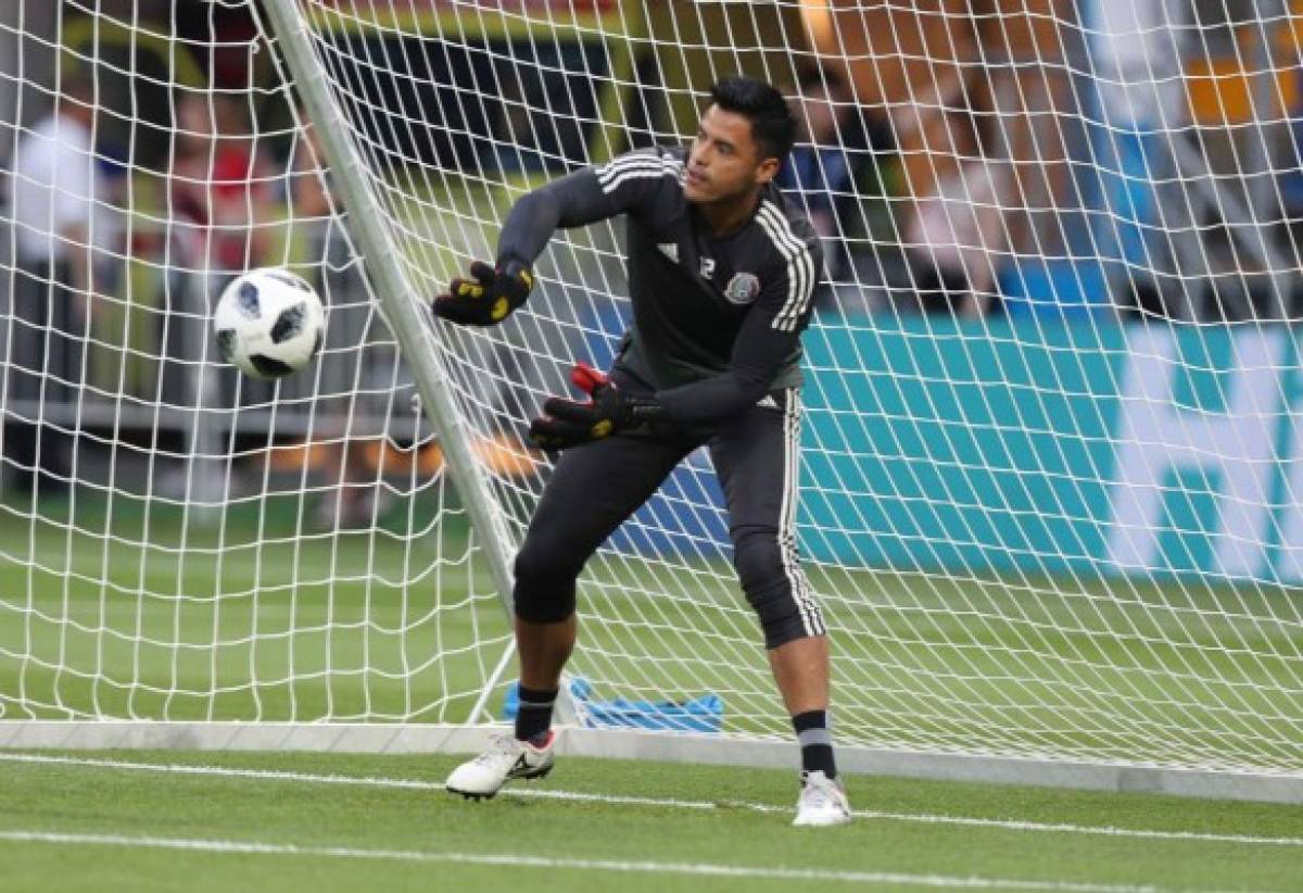 Rostov On Don (Russian Federation), 22/06/2018.- Mexico goalkepeer Alfredo Talavera during a training session in Rostov-on-Don, Russia 22 June 2018. Korea Republic will play Mexico in their FIFA World Cup 2018 Group F match 23 June 2018. (Mundial de Fútbol, Rusia) EFE/EPA/KHALED ELFIQI