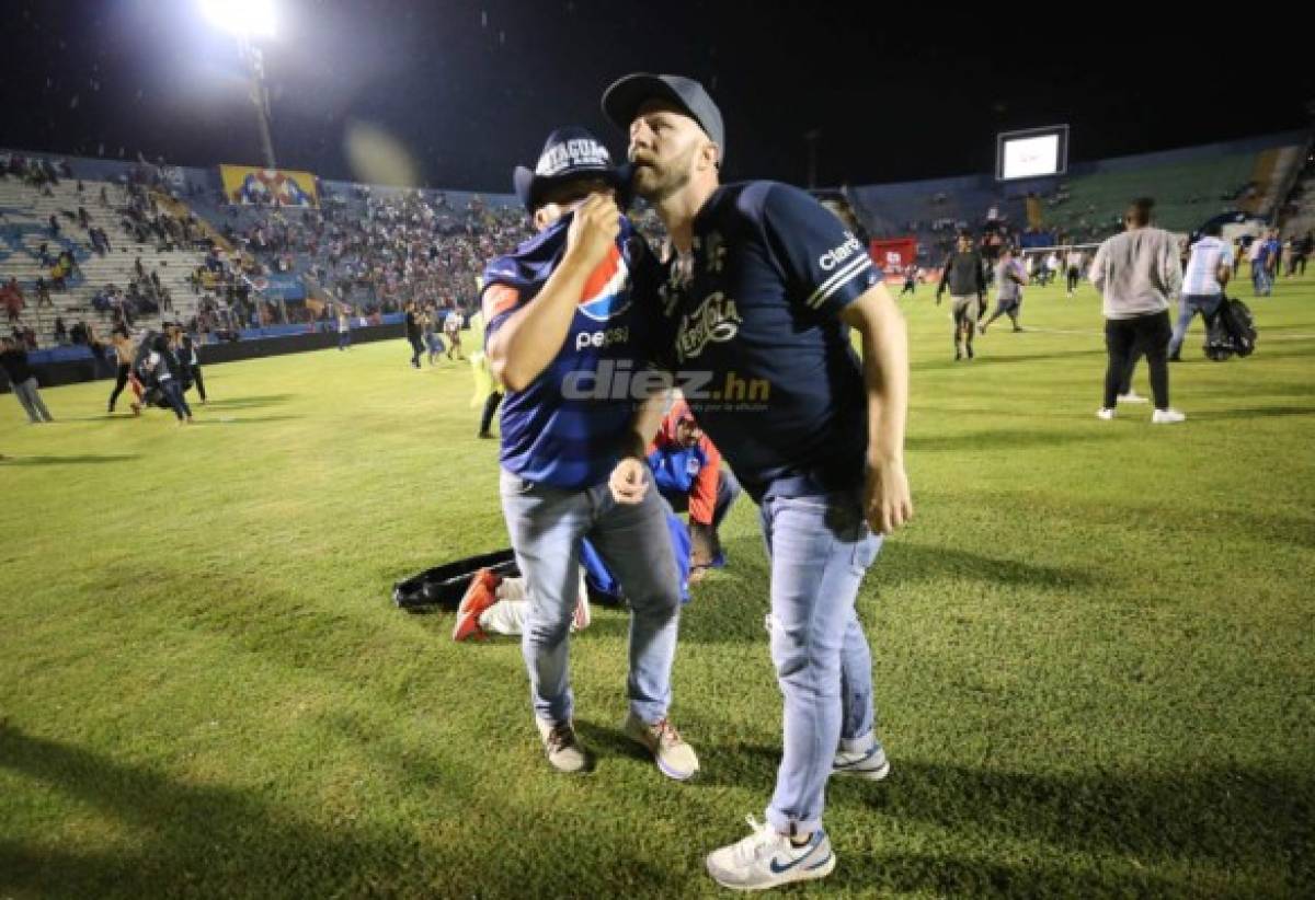 Las otras imágenes que dejó de la trágica noche en el Estadio Nacional de Tegucigalpa