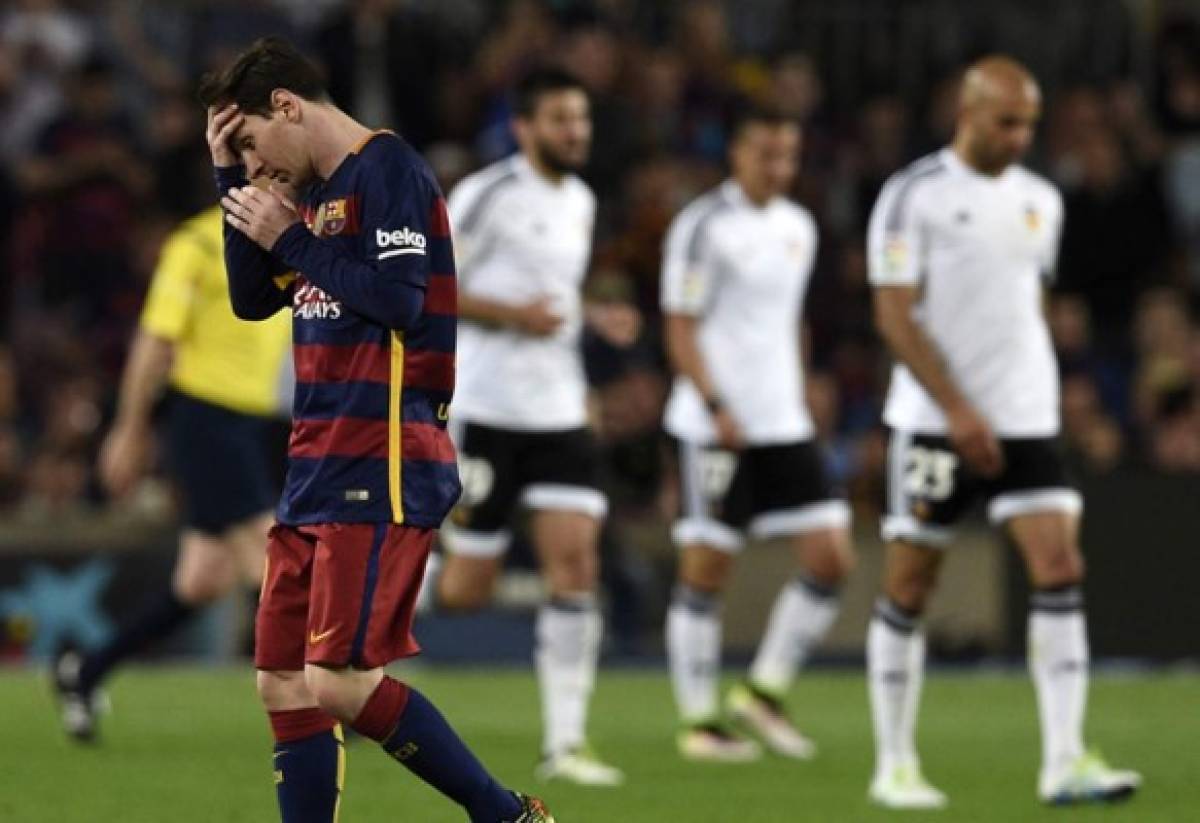 Las mejores imágenes de la derrota del Barcelona ante Valencia