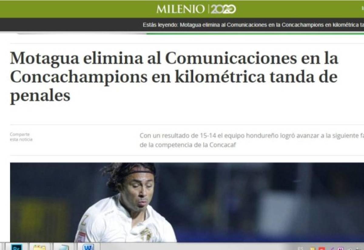 Insólito, asombro, récord: la prensa mundial se sorprende con tanda de penales entre Motagua y Comunicaciones