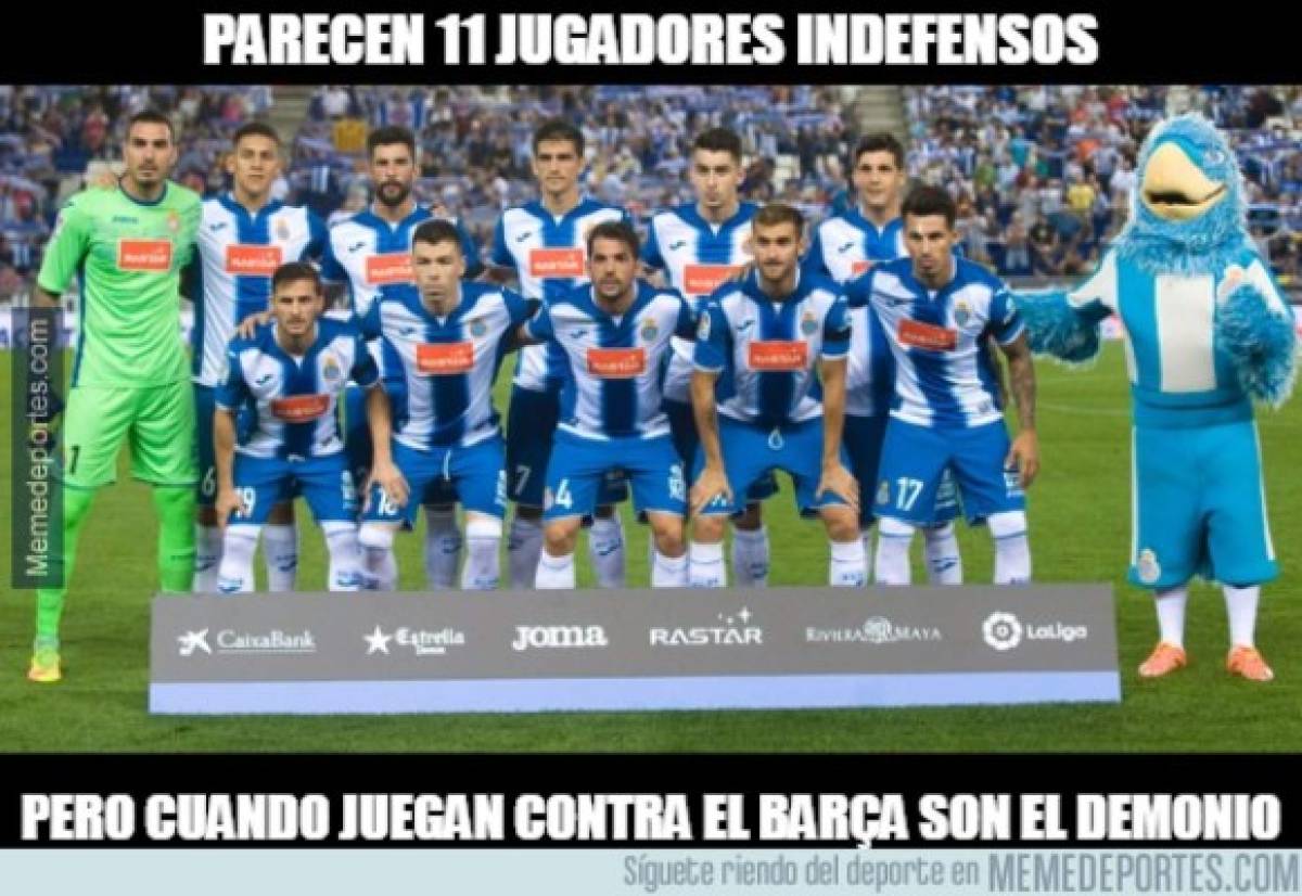 Real Madrid sale 'bailando' en los memes del Barcelona-Espanyol