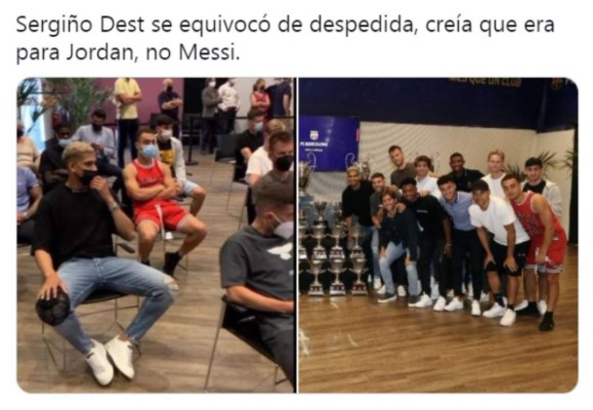 ¿Se equivocó de despedida? Tunden a jugador del Barcelona por su polémico look en el adiós de Messi